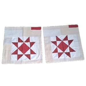 Pottery Barn Landier Pieced Pillow Cover Cotton 22" Square